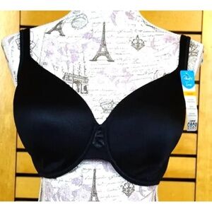 Playtex Love my Curves Womens Bra Size 36DDD Black Smooth Full Coverage